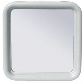 Specchio quadro silvia cm 50 x 50 serie imma bianco