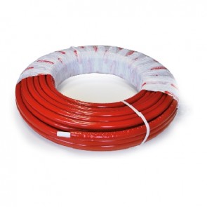 Tubo multistrato nicoll system coibentato rosso 20 x 2