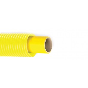 Tubo multi-dian per gas con guaina corrugata gialla diam. 16 x 2