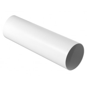 Tubo tondo per sistema di aerazione canalizzata bianco diam. 100 mm - lungh. 1500 mm
